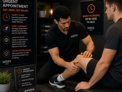 Urgent Appointment at The Werx Clinic